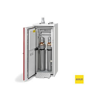Шкаф для газовых баллонов, 6×1 л или 2×10 л, 90 мин, левая дверь Supreme+S